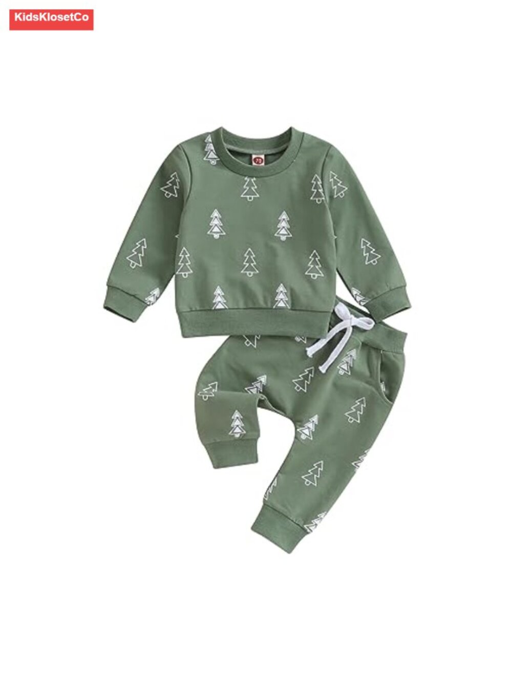 Toddler Boy Christmas Long Sleeve Crewneck Sweatshirt and Pants Set